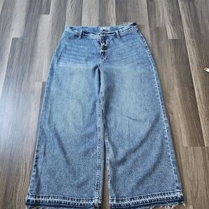 Rewash Denim Blue Wide Leg Jeans